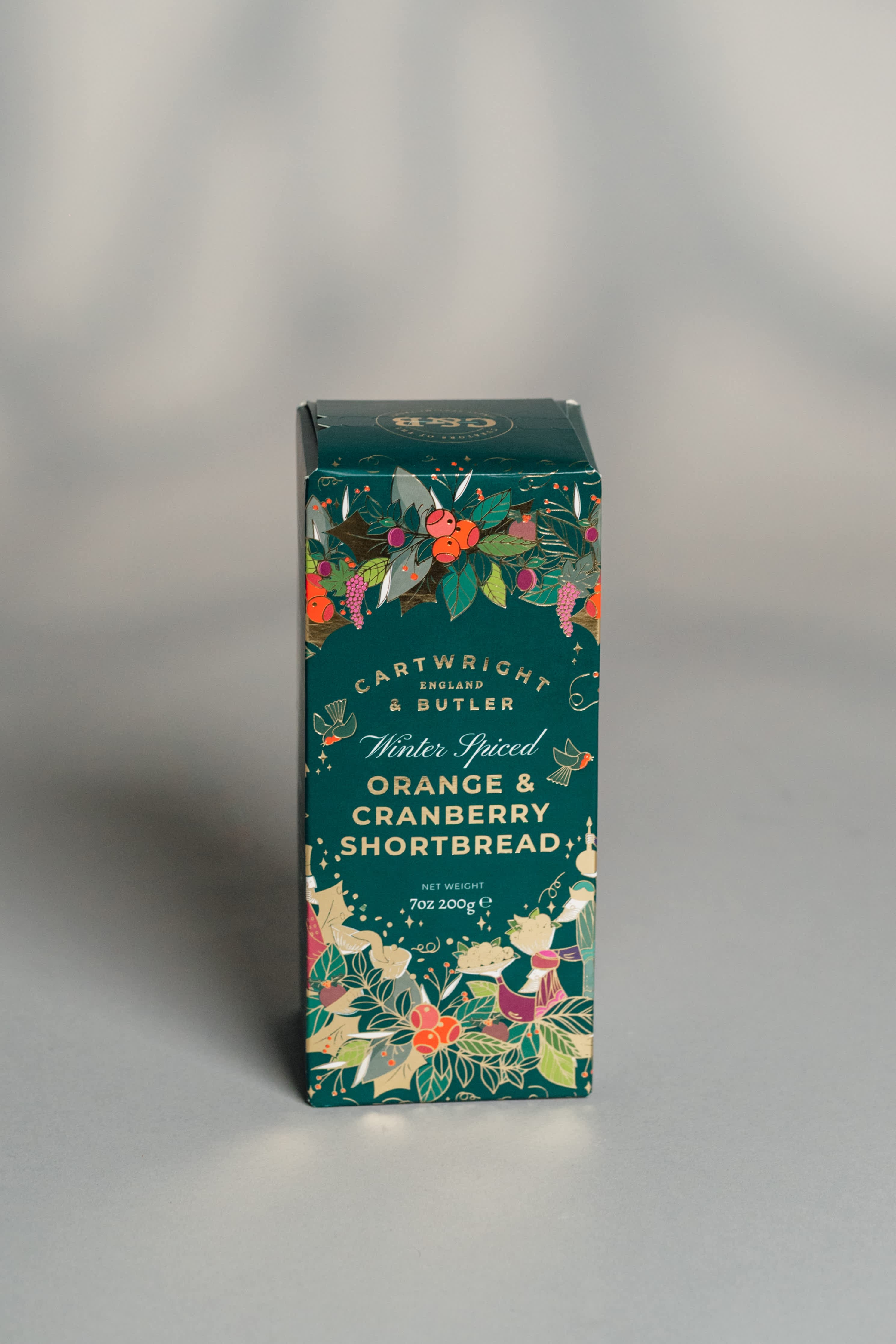 Cartwright & Butler Winter Spiced Orange and Cranberry Shortbread Cookies